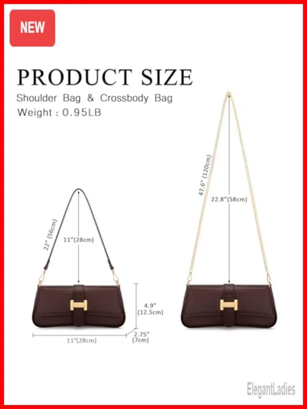 PU Leather Small Hobo Handbag Retro Clutch Purse Shoulder Bag